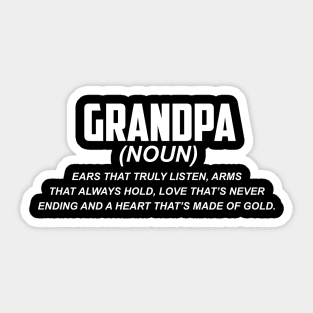 Fathers Day 2018 Grandpa Definition T Shirt Grandpa Designs Sticker